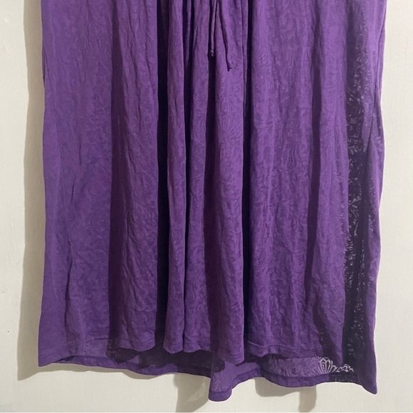 Robin Piccone Purple Hooded Coverup Dress Sleeveless Paisley Print - Picture 3 of 11